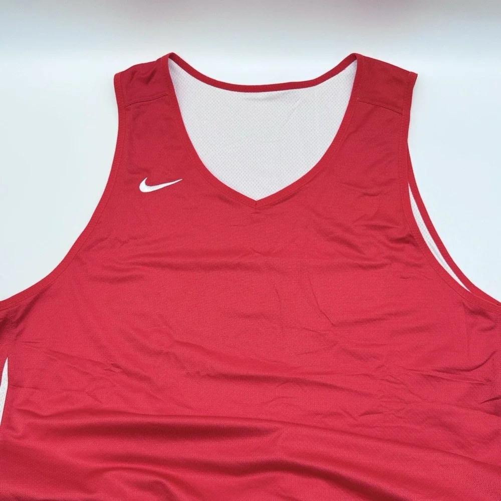 Nike Basketball Jersey Men's XXL Reversible Red And White Sleeveless Shirt